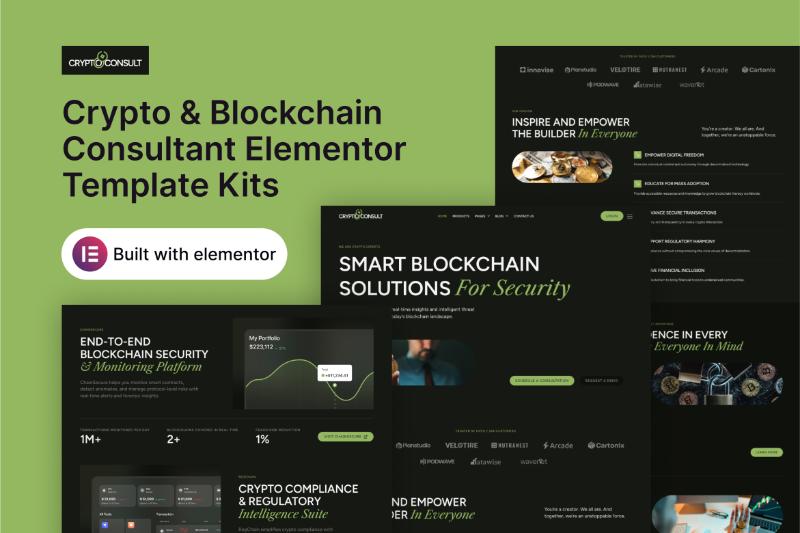 CryptoConsult - Crypto & Blockchain Consultant Elementor Template Kit
