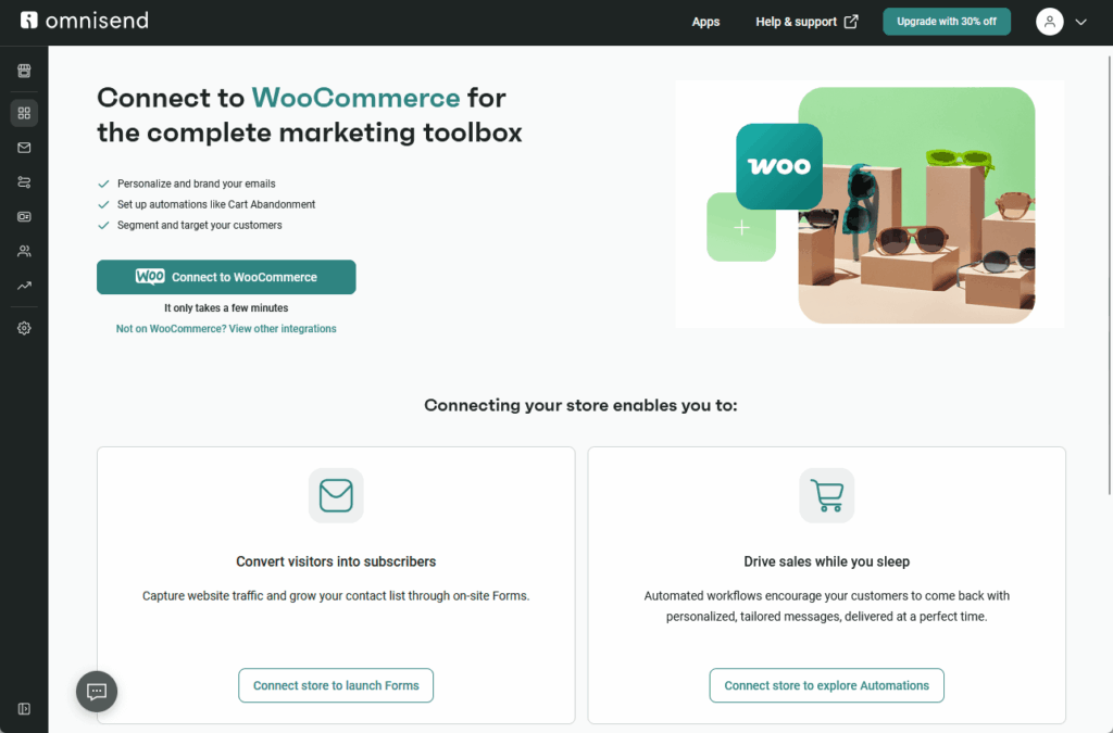 connect to woocommerce from omnisend
