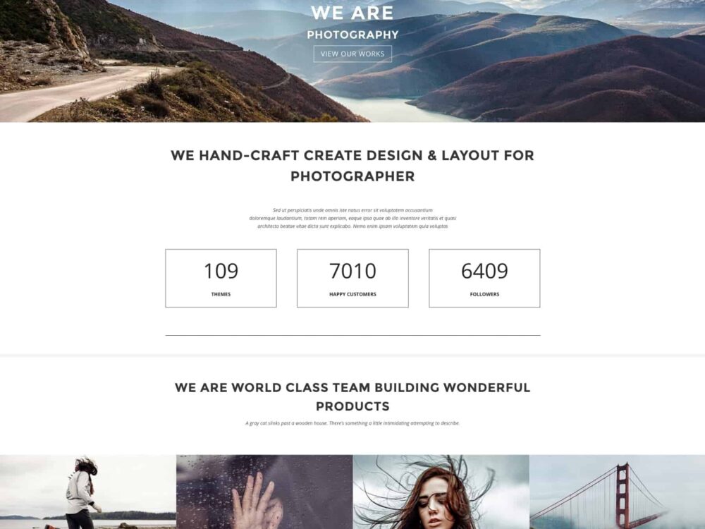 Elegant Photography Divi Layout