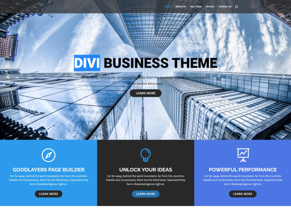 Corporate Divi Layout