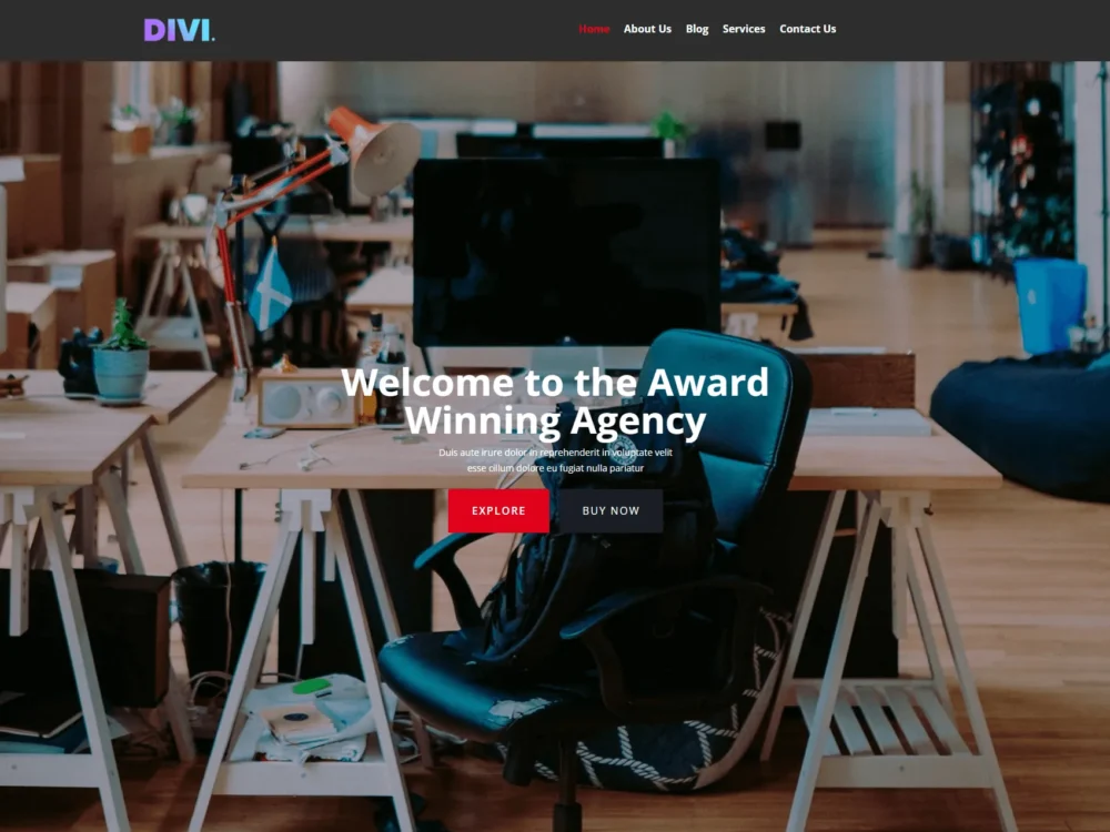 Web Agency Divi Layout