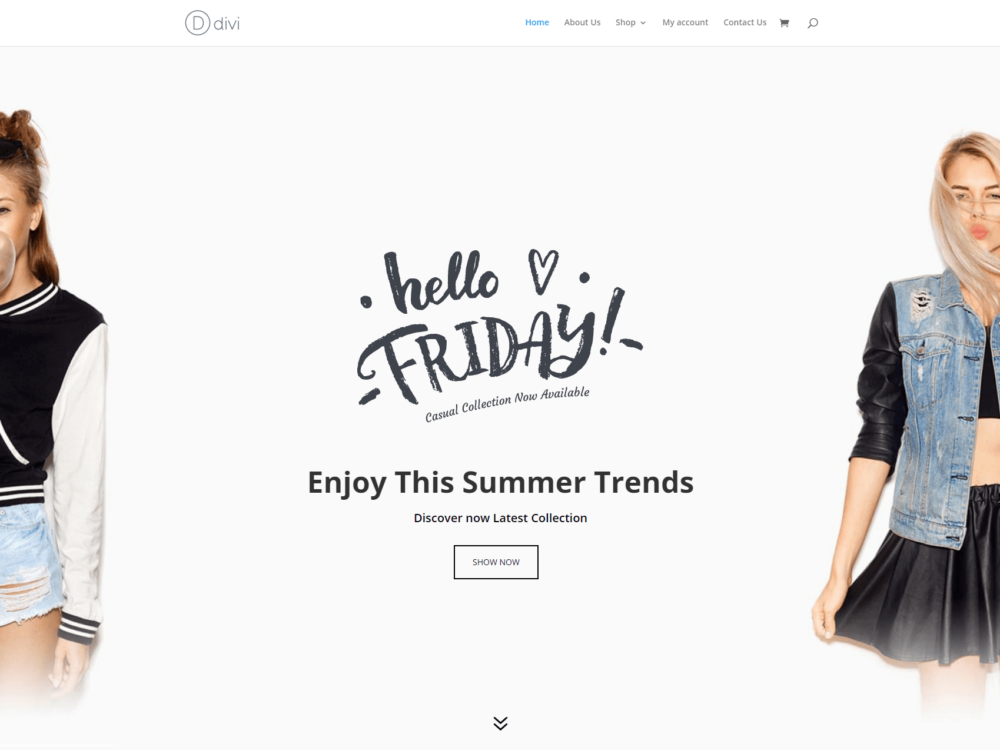 Ecommerce Divi Layout