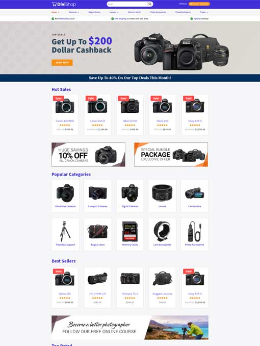 Divi Shop