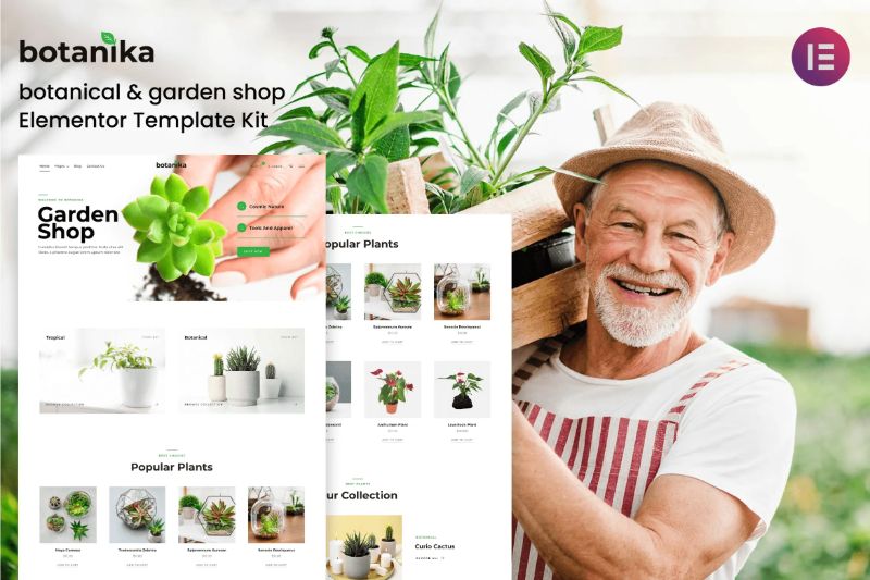 Botanika - Botanical & Garden Shop Elementor Template Kit