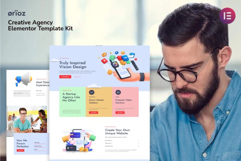 Orioz - Creative Agency Elementor Template Kit