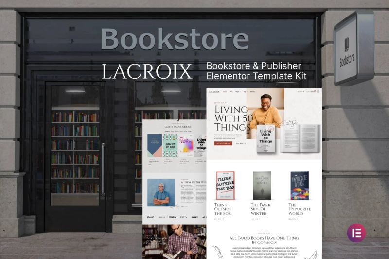 LaCroix - Author Publisher Elementor Template Kit