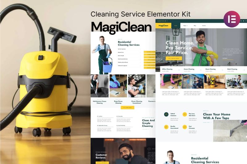 Magiclean - Cleaning Service Elementor Template Kit