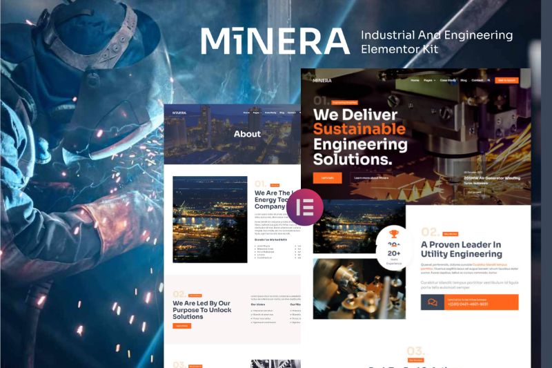 Minera - Industrial and Engineering Elementor Template Kit