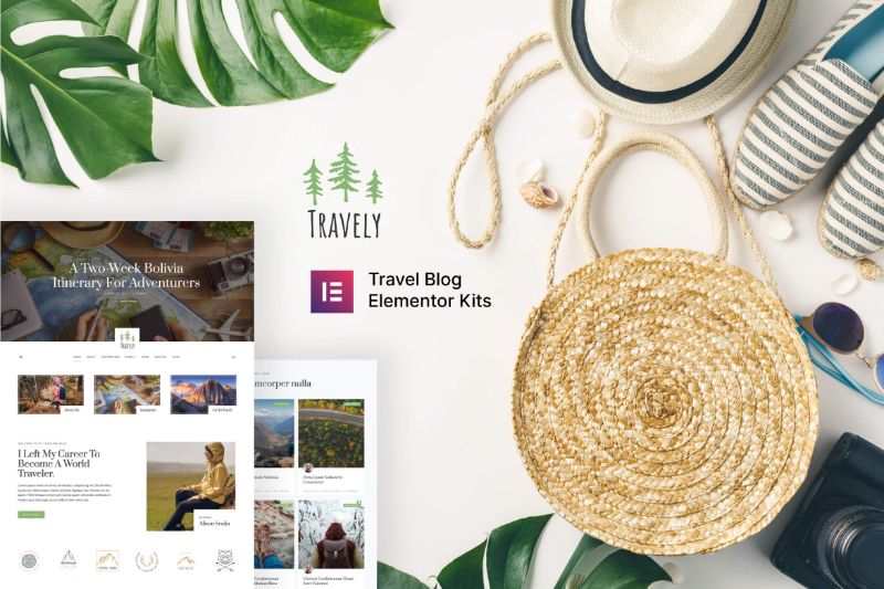 Travely - Light Stylish Traveler Elementor Template Kit