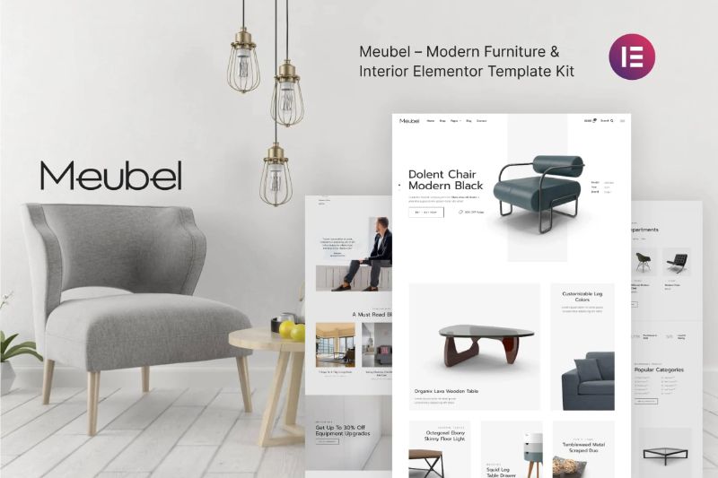 Meubel – Modern Furniture WooCommerce Elementor Template Kit