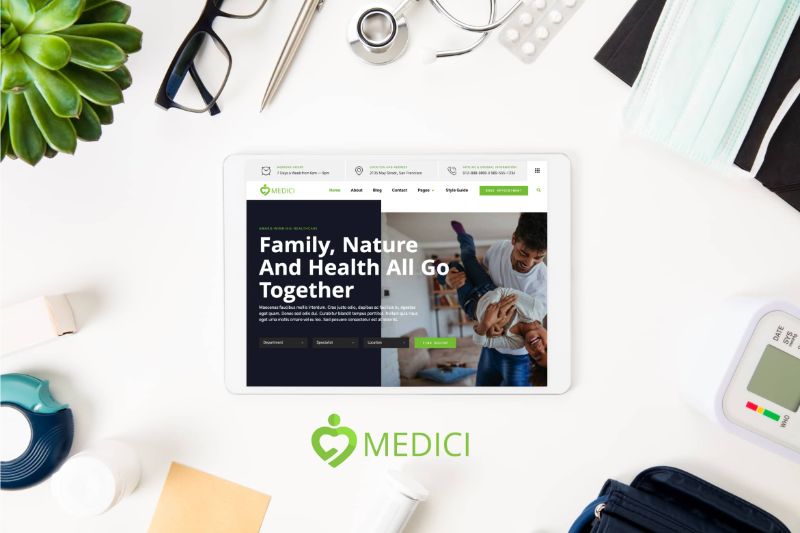 Medici - Hospital Health Services Template Kit