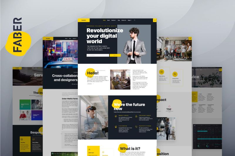 Faber - Tech Company Elementor Template Kit