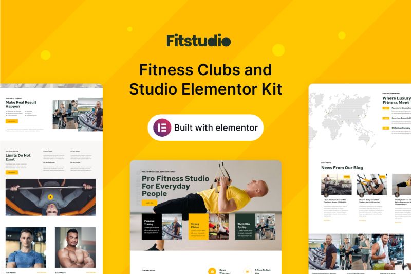 Fitstudio - Fitness Clubs and Studio Elementor Kit
