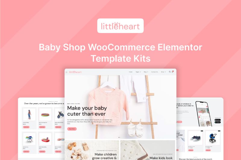 Littleheart - Baby Shop Woocommerce Elementor Template Kit