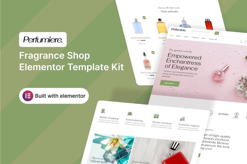 Perfumiere - Fragrance Shop Elementor Template Kit