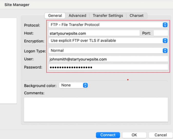 upload wordpress file through FTP