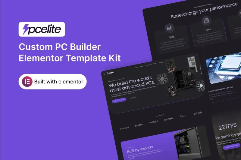 PCElite - Custom PC Builder Elementor Template Kit