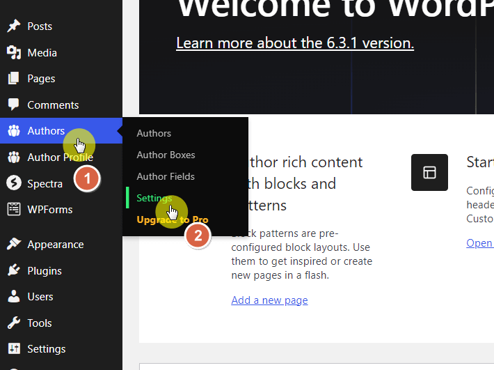 go to the settings page of the plugin
