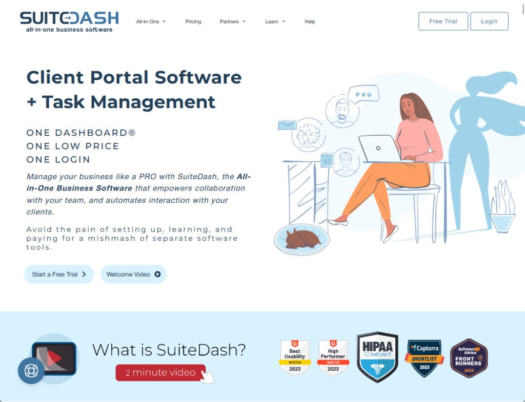 suitedash: client portal software + task management