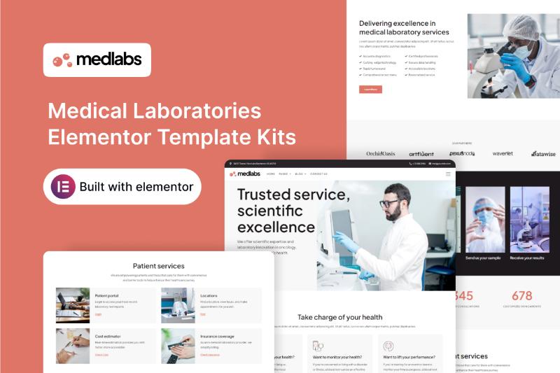 MedLabs - Medical Laboratories Elementor Template Kit