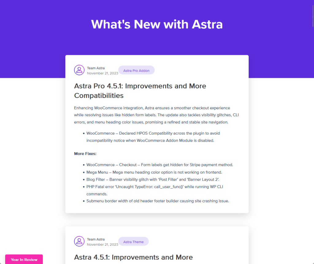 what’s new with astra