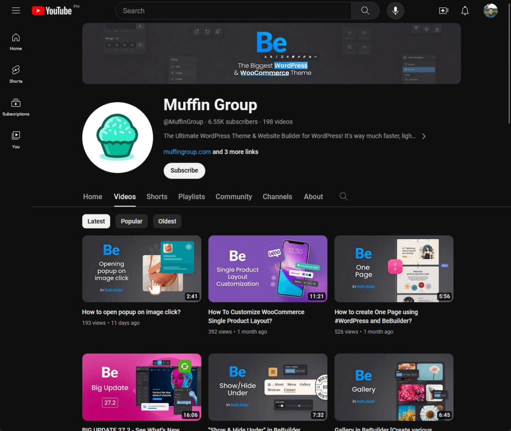 the muffin group youtube channel