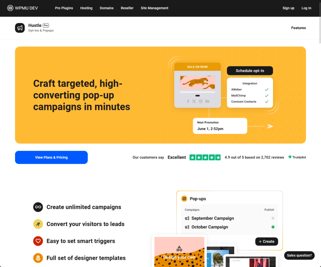 Craft targeted, high-converting pop-up campaigns in minutes