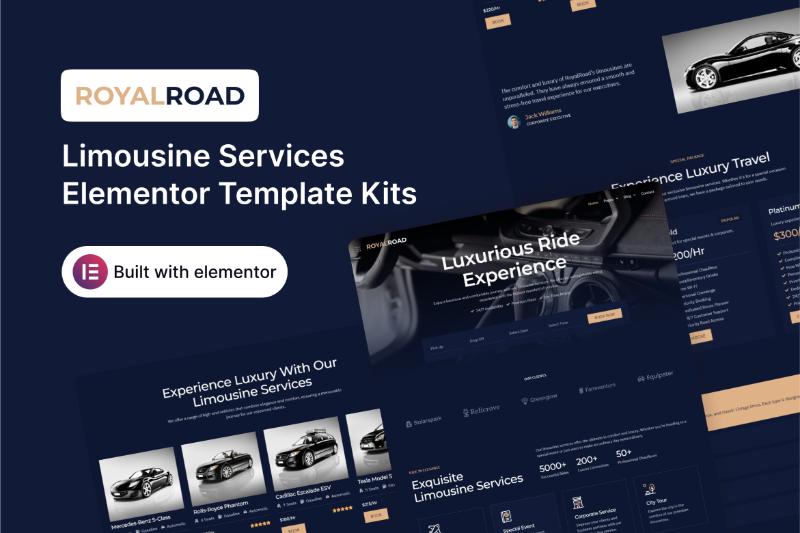 RoyalRoad - Limousine Services Elementor Template Kit
