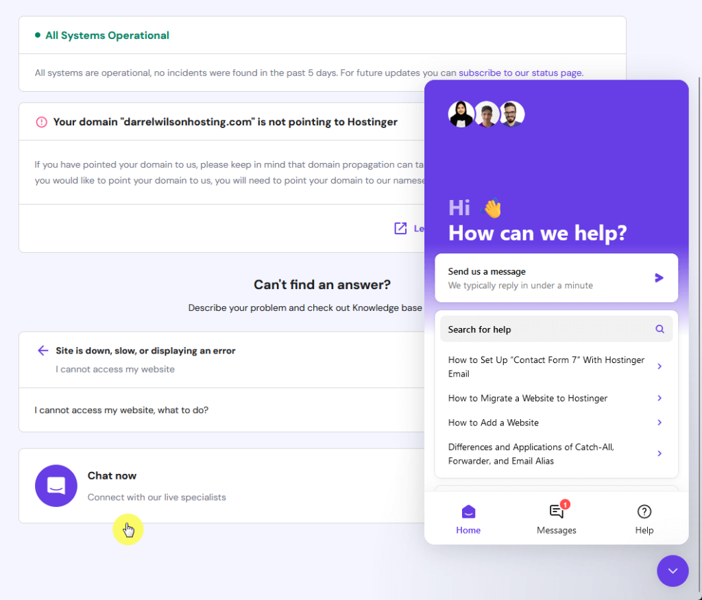 connect with our live specialists