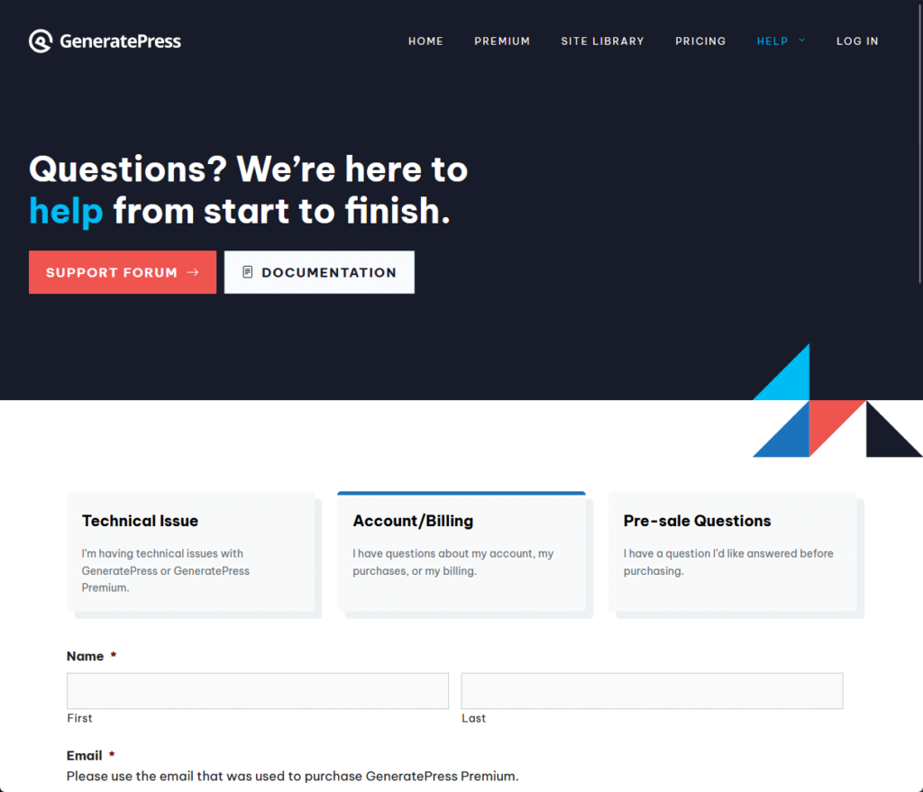 Questions? We’re here to help from start to finish.