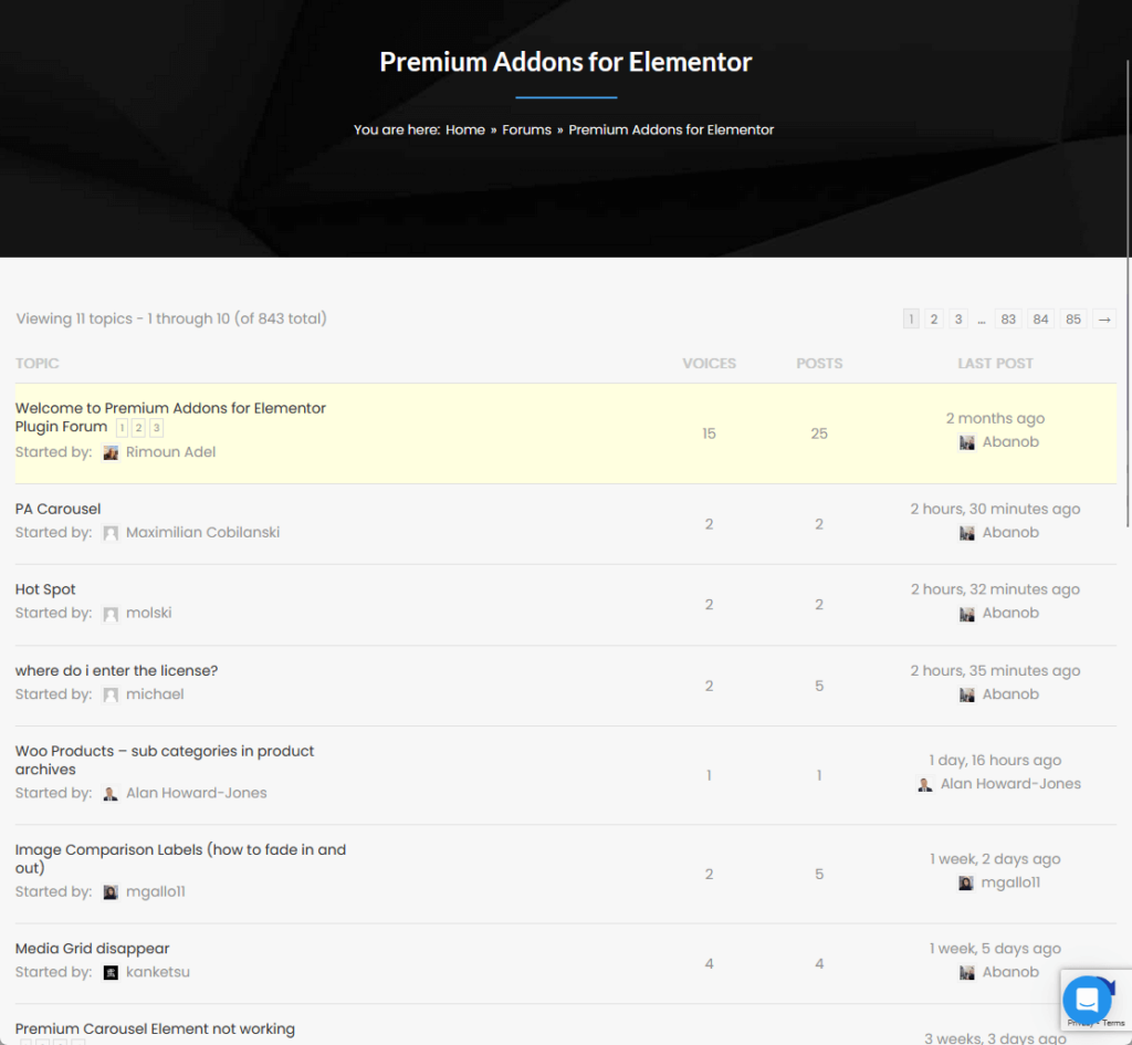 home > forum > premium addons for elementor
