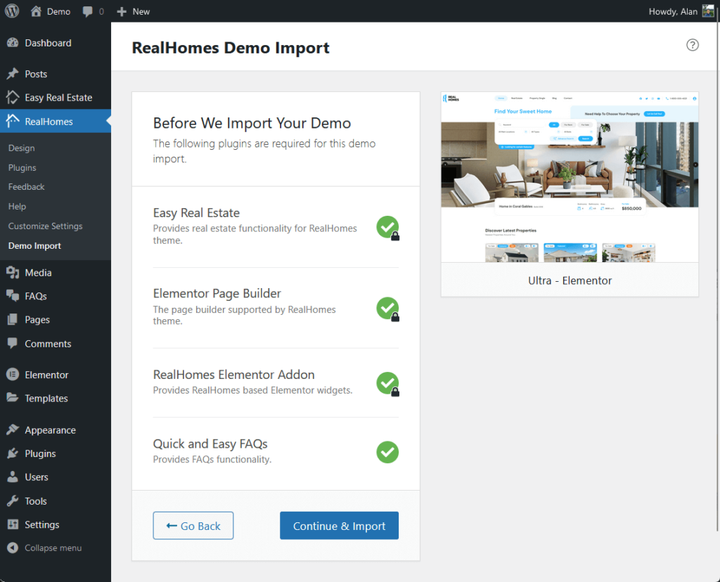 the following plugins are require for this demo import