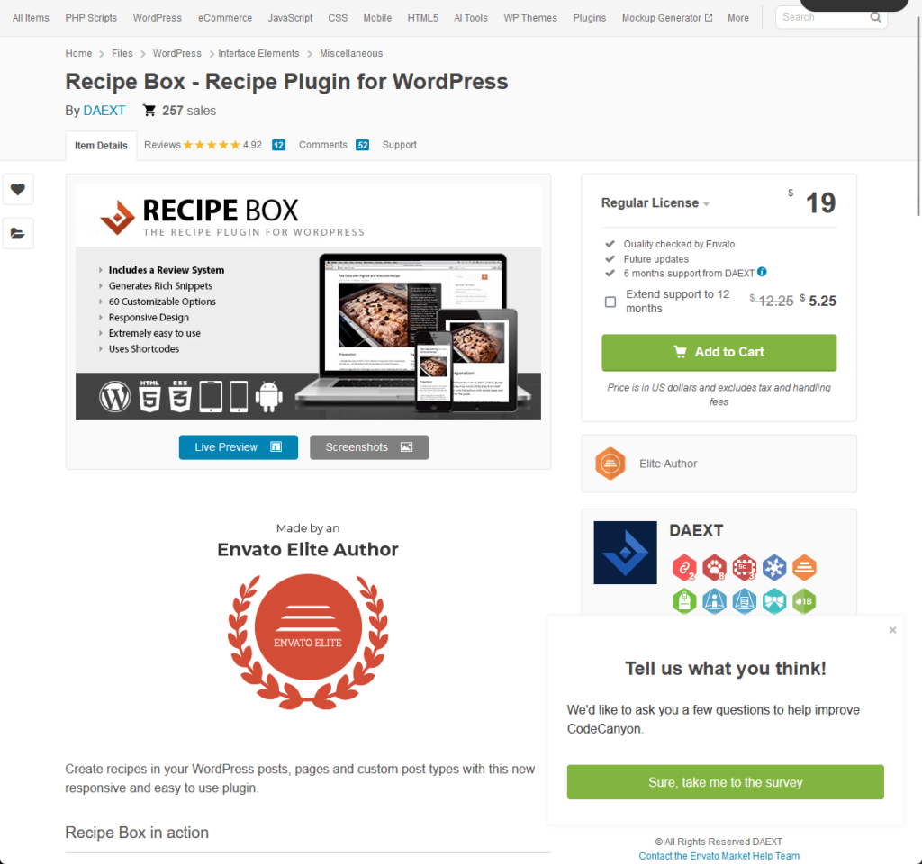 Recipe Box - Recipe Plugin for WordPress