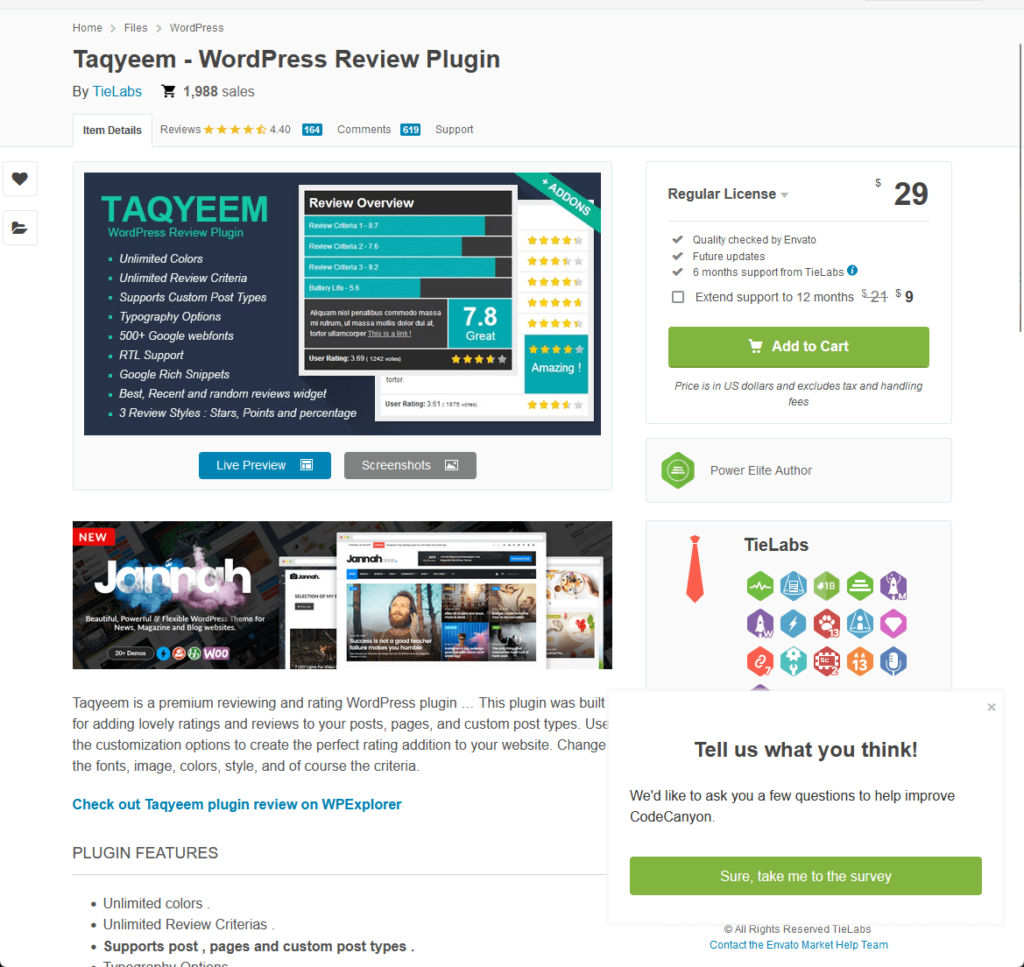 Taqyeem - WordPress Review Plugin