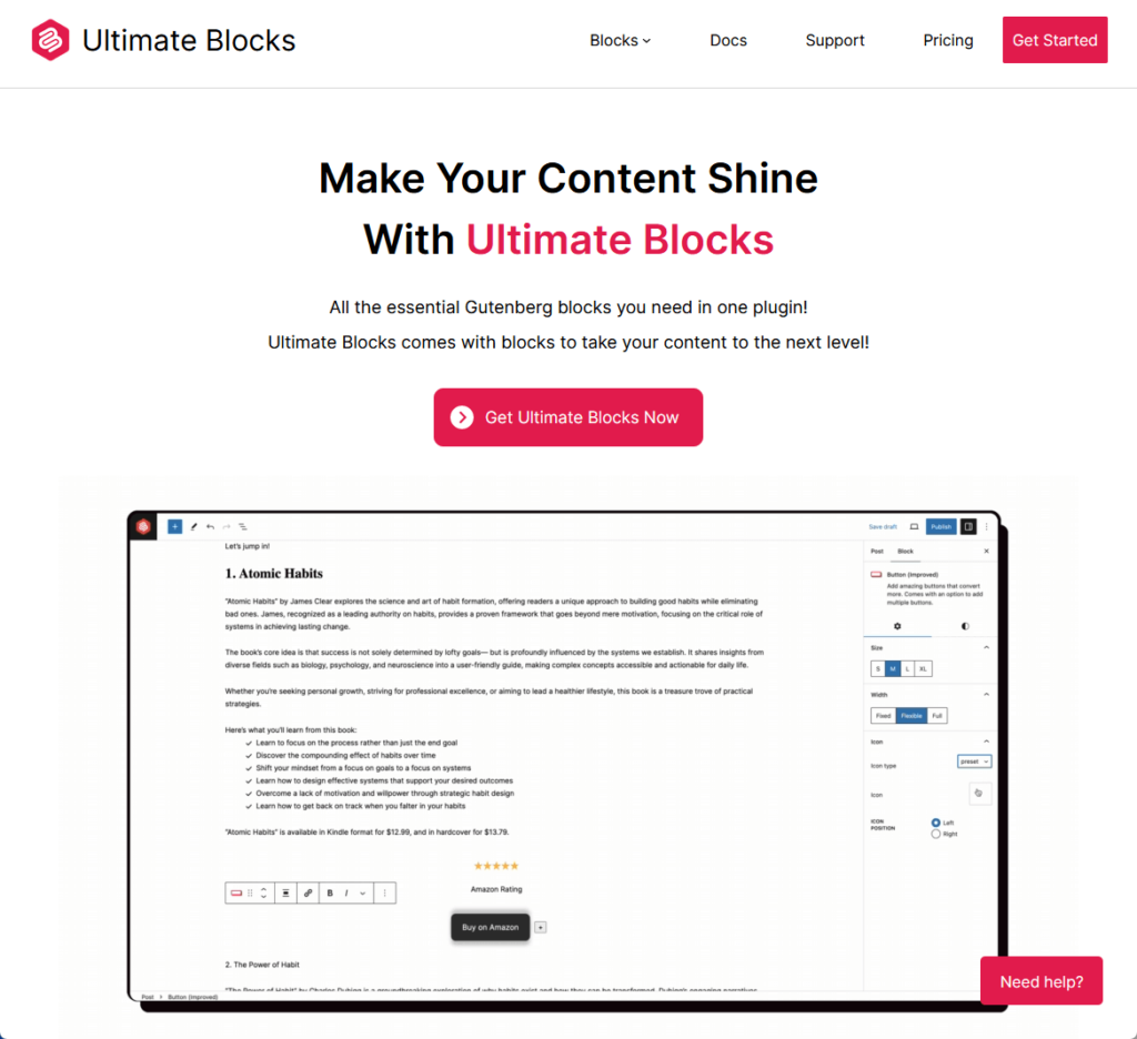 Make Your Content Shine With Ultimate Blocks