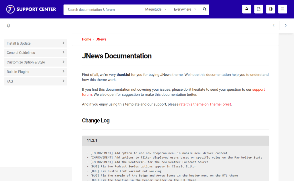 JNews documentation