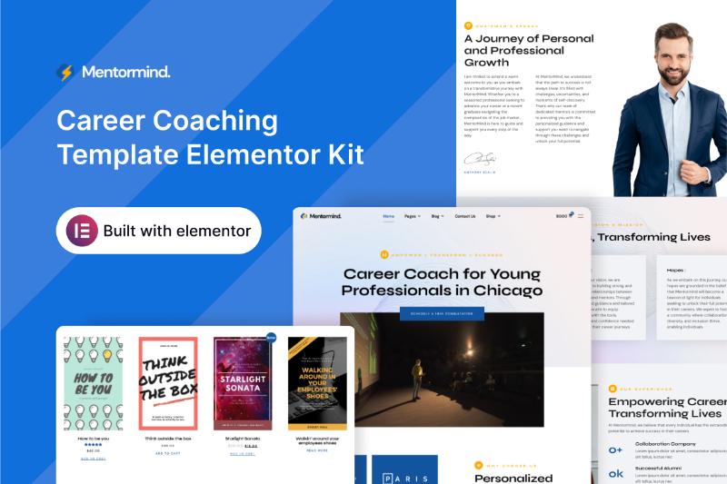 MentorMind - Career Coaching Elementor Template Kit