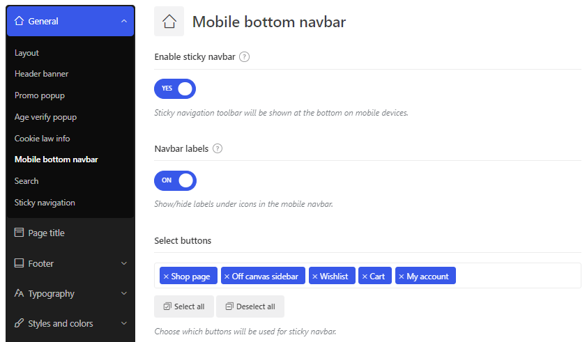 Mobile Bottom Navbar