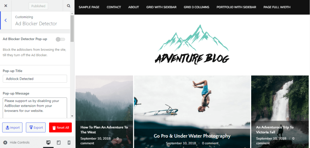 Soledad ad blocker detector