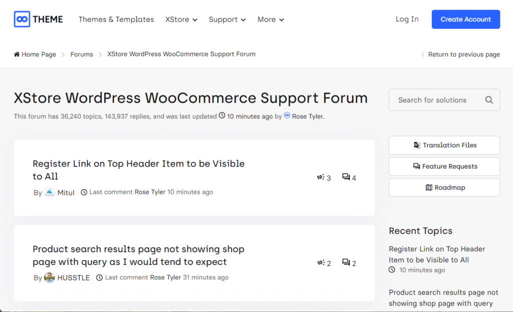 XStore support forum