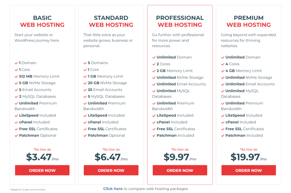 KnownHost shared web hosting