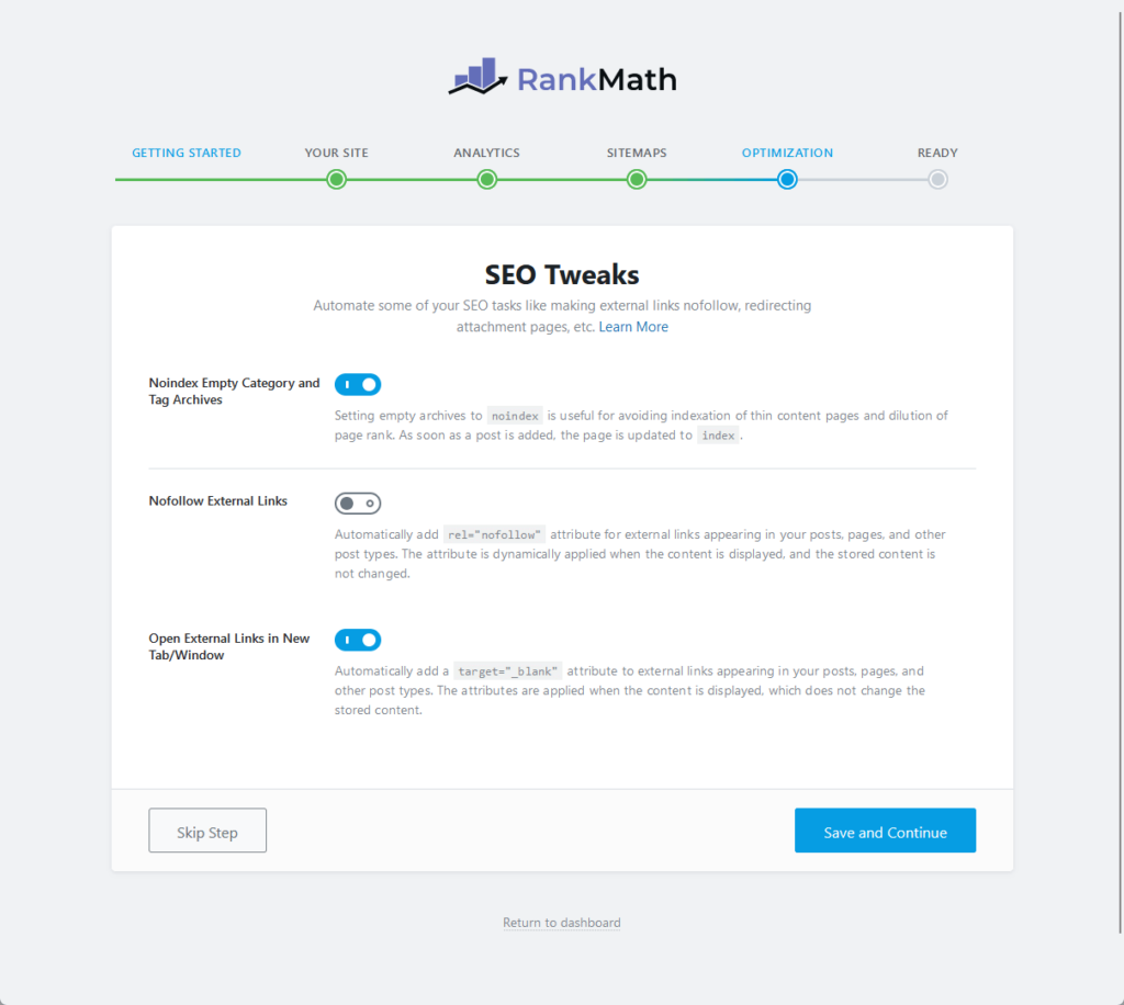 automate seo tasks like making external links nofollow, redirecting attachment pages, and more