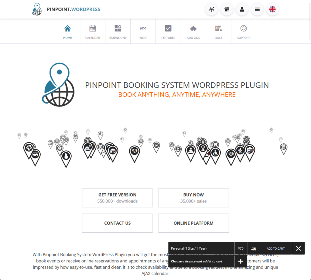 Pinpoint Booking System WordPress Plugin; Book Anything, Anytime, Anywhere