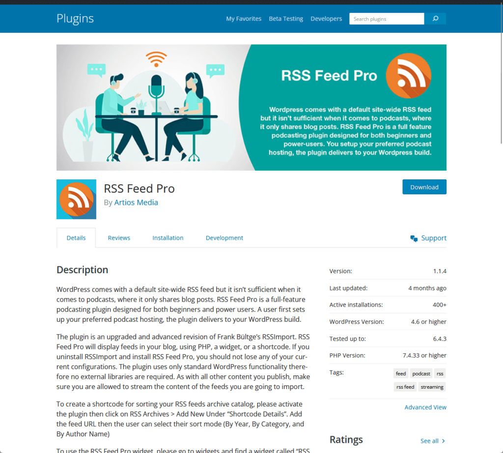 RSS Feed Pro by Artios Media