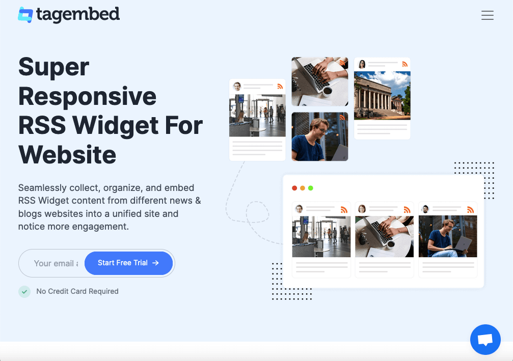 Super Responsive RSS Widget for Website