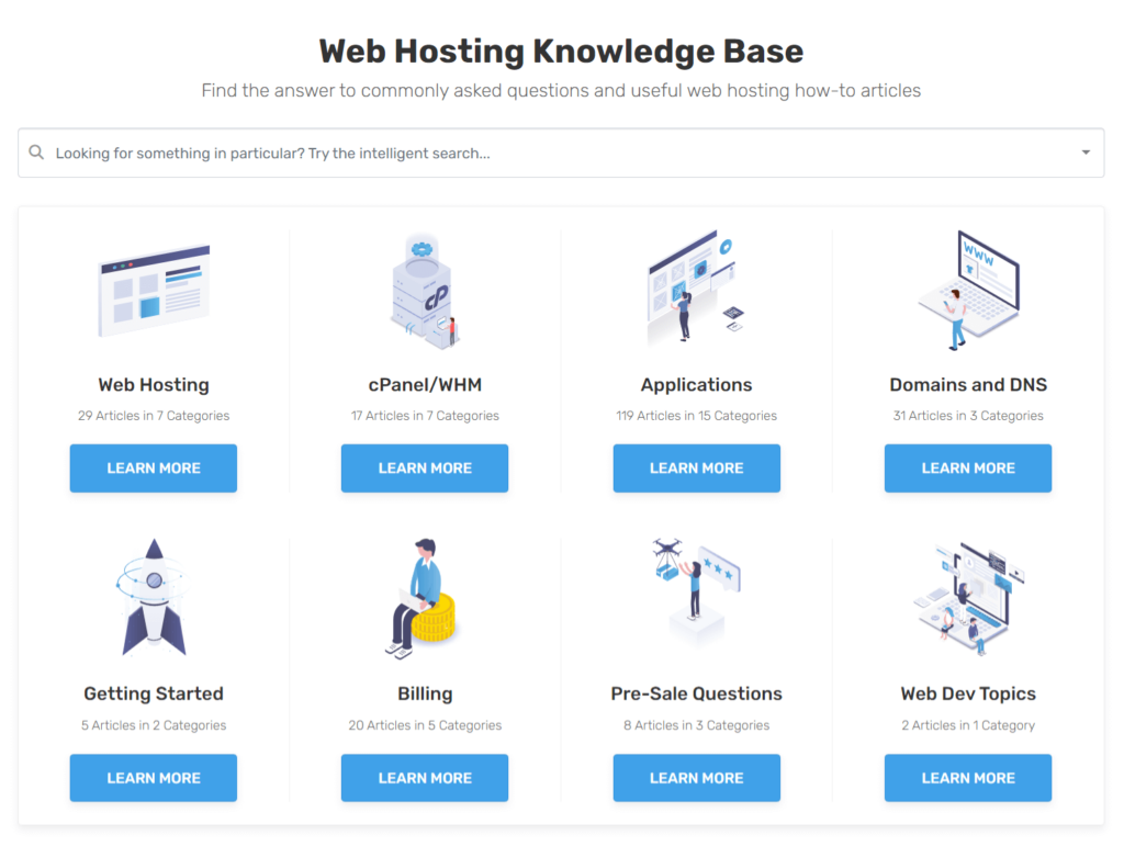 FastComet knowledgebase area