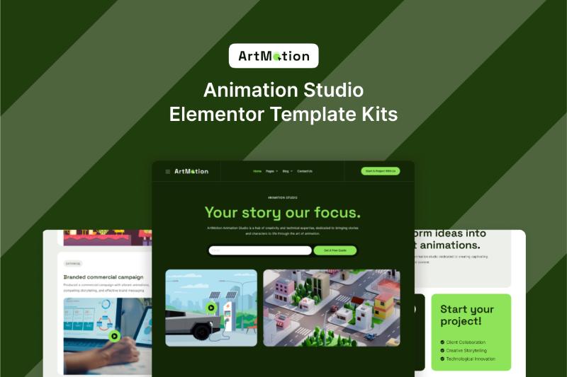 ArtMotion - Animation Studio Elementor Template Kit