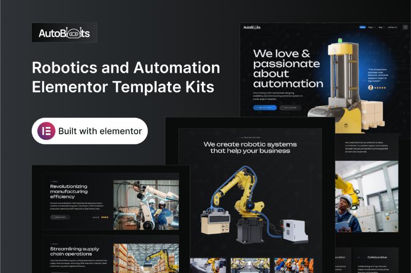 AutoBots - Robotics and Automation Elementor Template Kit