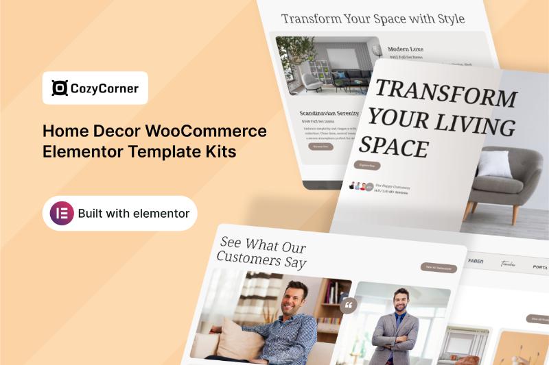 CozyCorner - Home Decor WooCommerce Elementor Template Kit