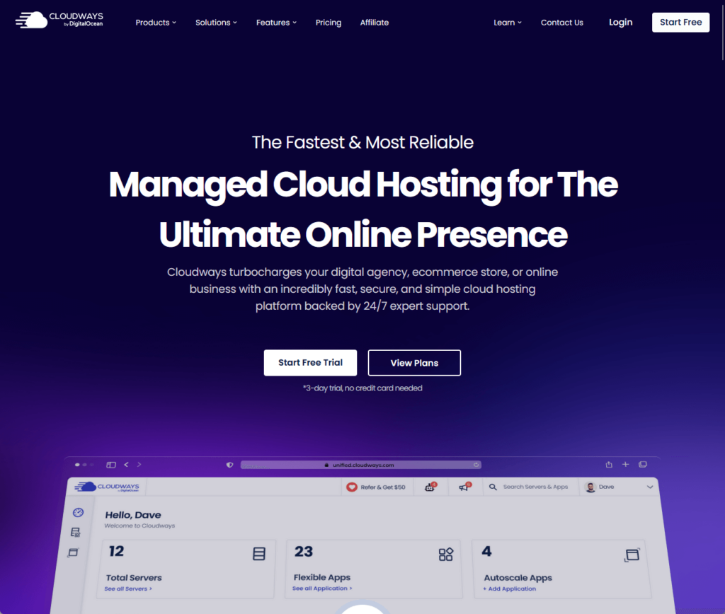managed cloud hosting for the ultimate online presence